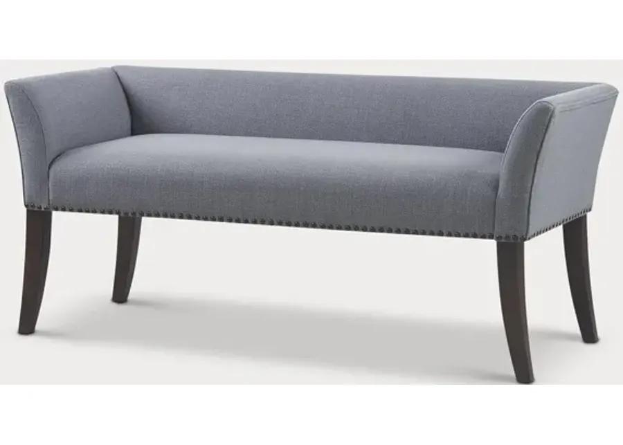 Madison Park Welburn Upholstered Accent Bench - Welburn Slate Blue