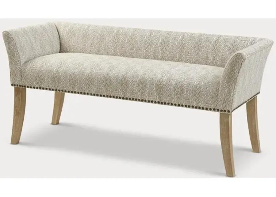 Madison Park Welburn Upholstered Accent Bench - Welburn Slate Blue