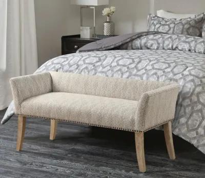 Madison Park Welburn Upholstered Accent Bench - Welburn Cream