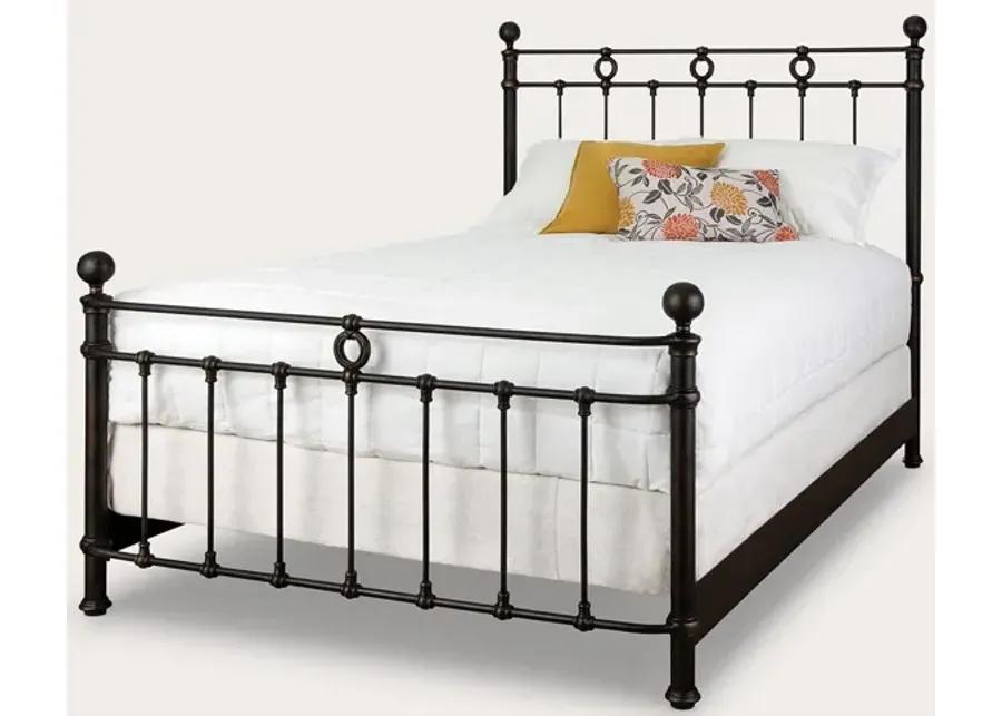 Wesley Allen Latif Iron Bed with Metal Profile Frame Handcrafted - Queen