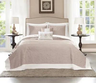 Madison Park Ashbury Reversible Quilted 5-Piece Bedspread Set