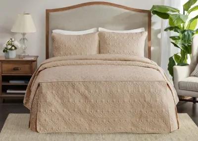 Madison Park Quebec Fitted Microfiber 3-Piece Bedspread Set