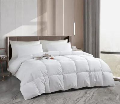 Serta Tencel All Season White Feather and Down Comforter - Twin