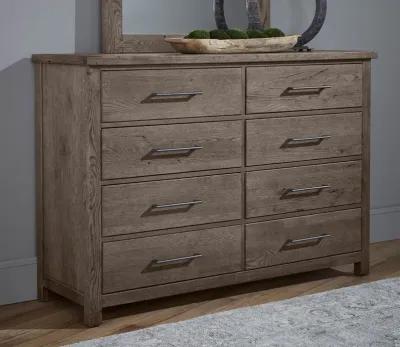 Vaughan Bassett Dovetail Mystic Grey 8-Drawer Wood Dresser