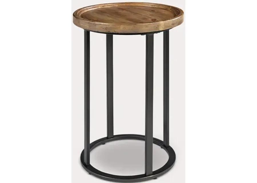 Martha Stewart Irisa Round Wood Accent Table