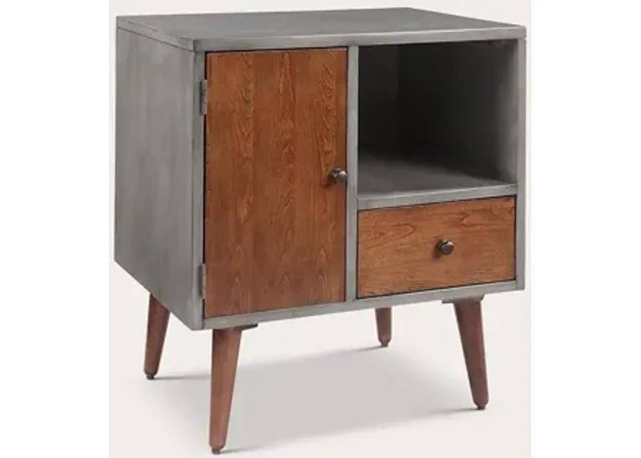 INK + IVY Ink & Ivy Stinson Two-Tone Wood Storage Nightstand