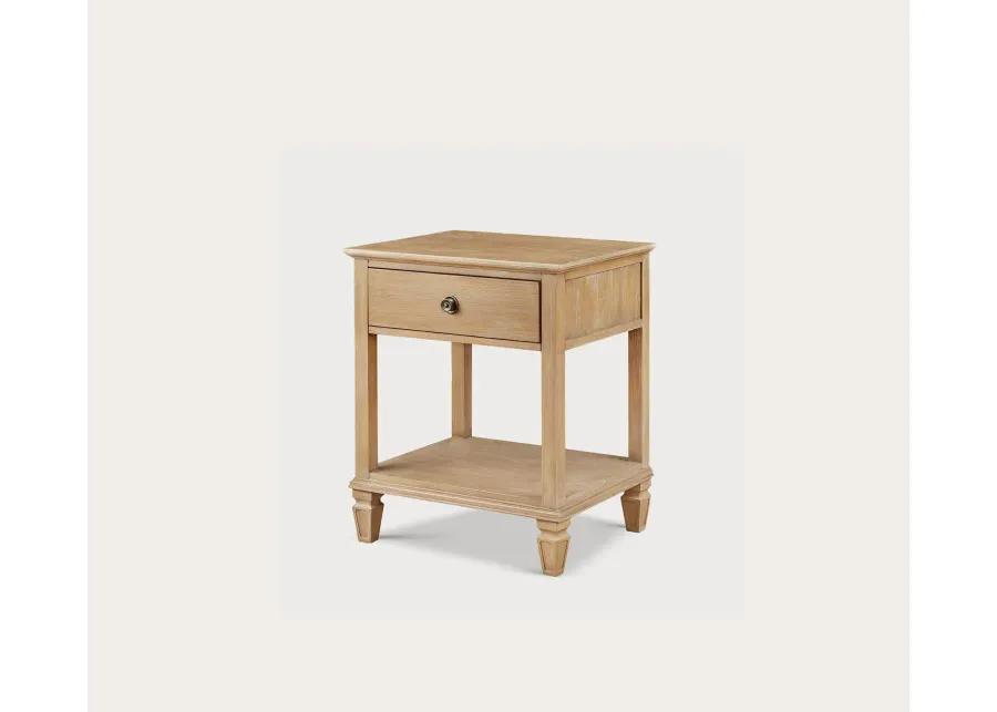 Madison Park Signature Victoria Wood 1-Drawer Bedside Table