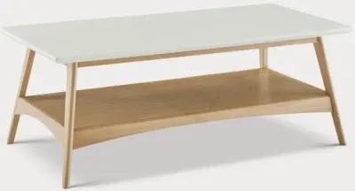 Madison Park Parker Two-Tone Wood Coffee Table - Pecan - One Size