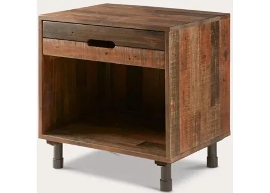 INK + IVY Ink & Ivy Renu 1-Drawer Solid Wood Nightstand