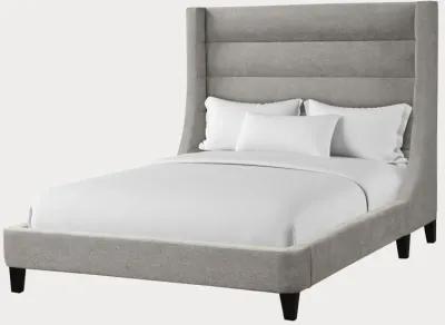 Parker House Jacob Fabric Upholstered Panel Bed - Light Grey - Queen