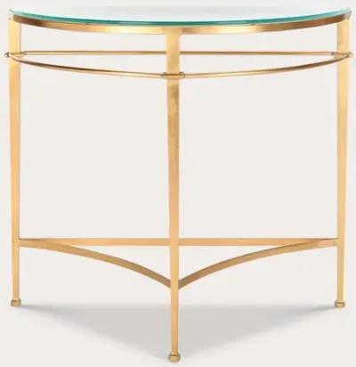 Safavieh Baur Glass Top Metal Console Table - Antique Gold