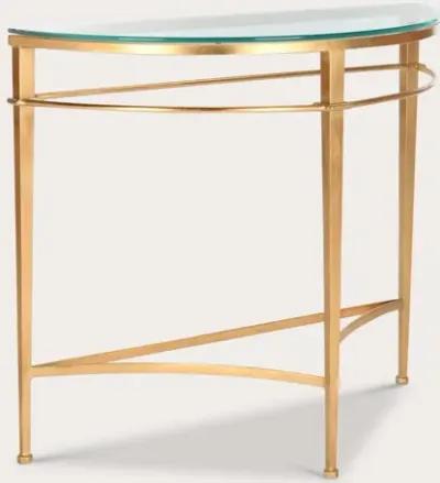 Safavieh Baur Glass Top Metal Console Table - Antique Gold