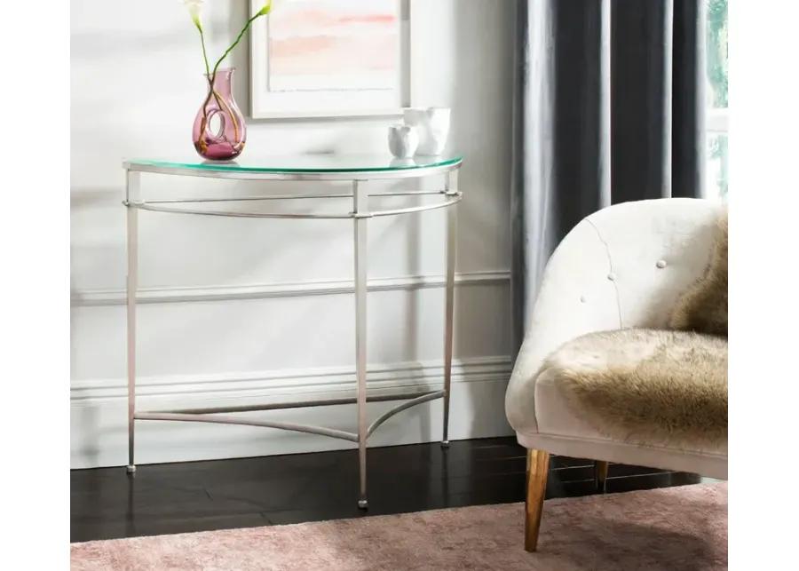 Safavieh Baur Glass Top Metal Console Table - Antique Gold