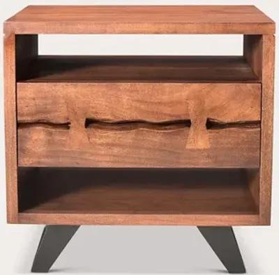 Moe's Furniture Madagascar Solid Acacia Wood 1-Drawer Nightstand