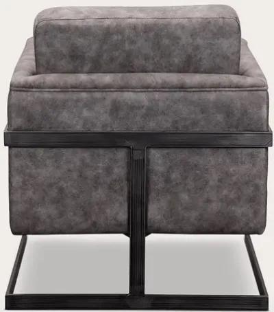 Moe's Furniture Luxley Iron Frame Upholstered Club Chair - Onyx Black