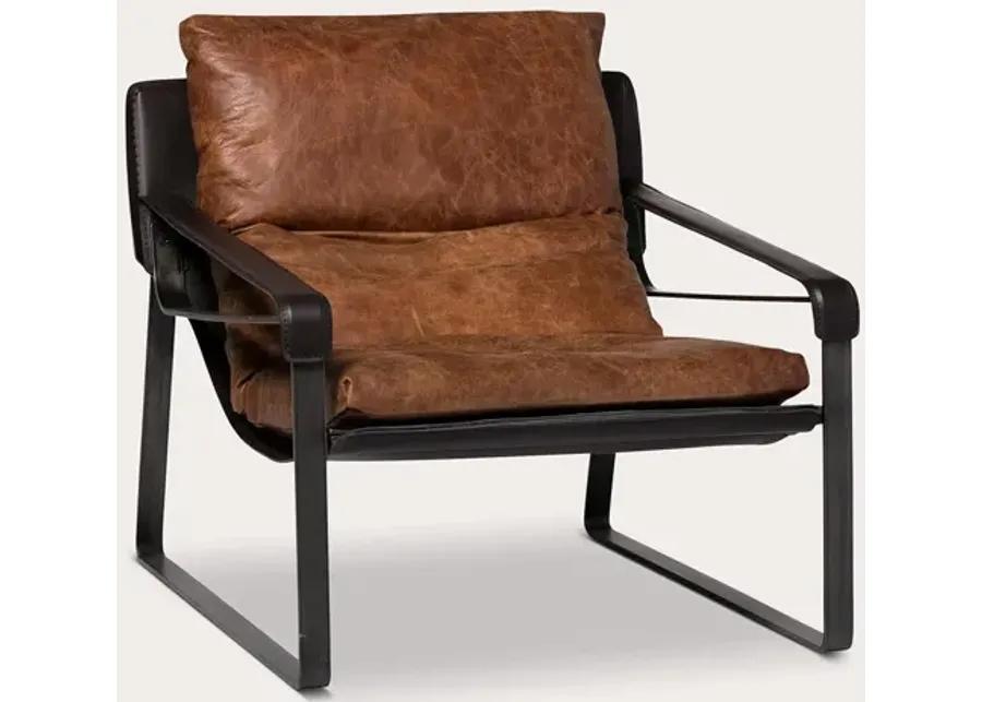 Moe's Furniture Connor Genuine Leather Club Chair