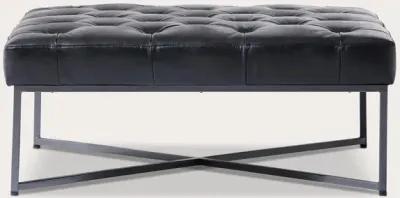 Moe's Furniture Emanuel Tufted Buffalo Leather Coffee Table