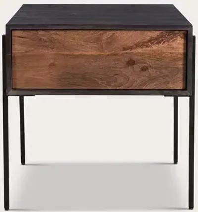 Moe's Furniture Tobin Mango Wood 1-Drawer Side Table