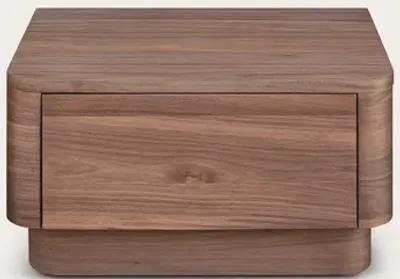 Moe's Furniture Round Off Wood 1-Drawer Nightstand