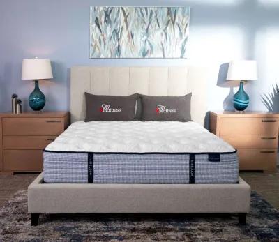 Parker House Avery Fabric Upholstered Panel Bed - Stream Grey - Queen