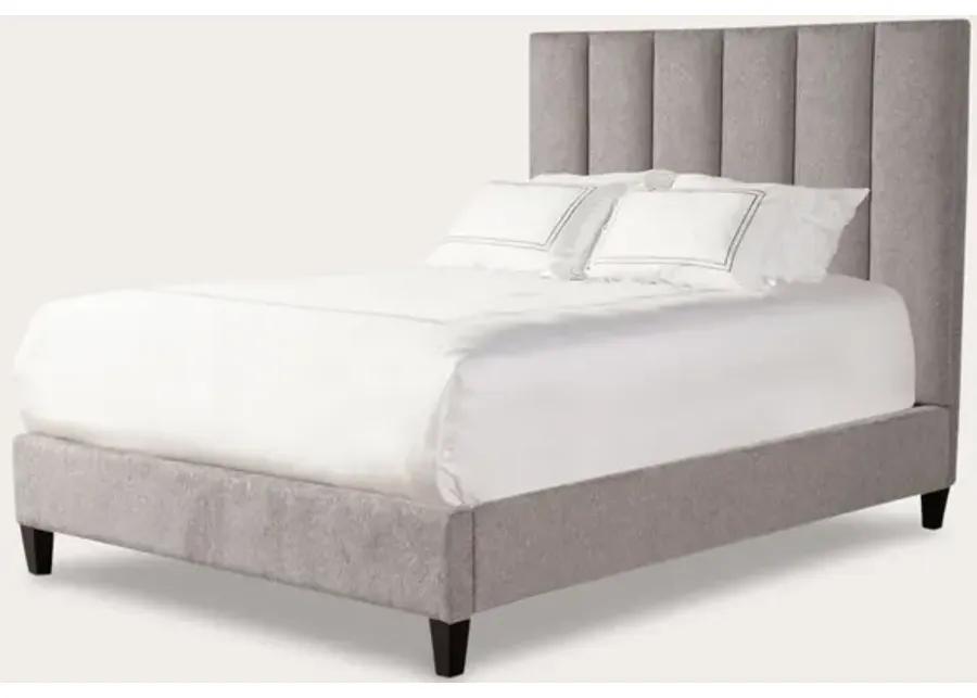 Parker House Avery Fabric Upholstered Panel Bed - Stream Grey - King