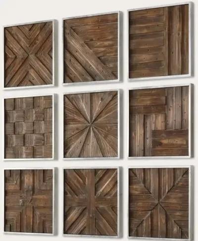 Uttermost Bryndle Rustic Wooden Squares