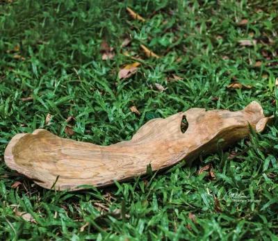 Uttermost Teak Leaf Bowl