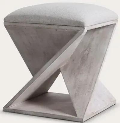 Uttermost Benue Gray Ottoman