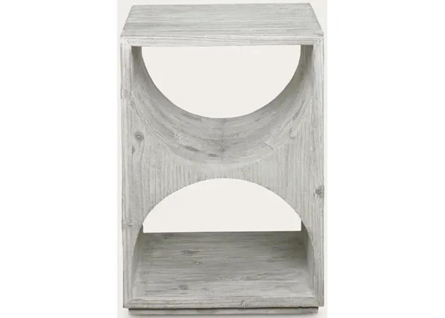 Uttermost Hans White Side Table