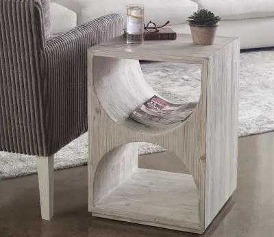 Uttermost Hans White Side Table