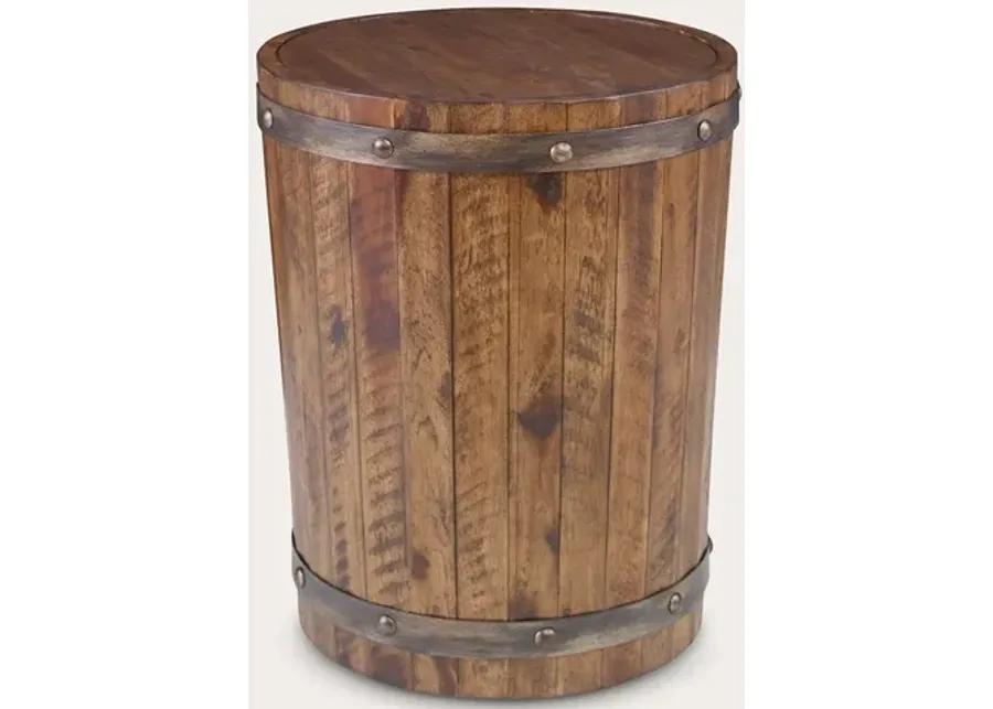 Uttermost Ceylon Wine Barrel Side Table