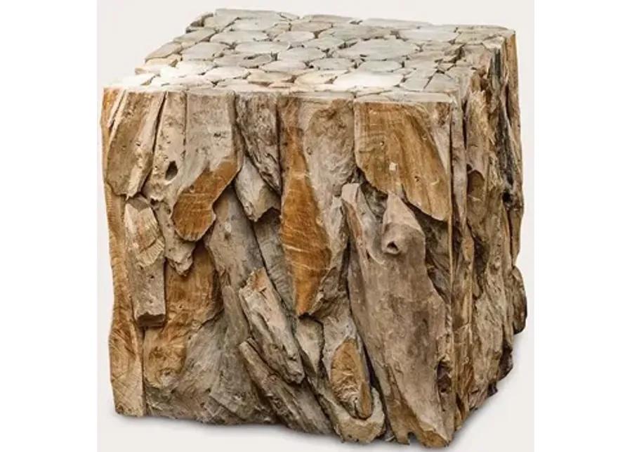 Uttermost Teak Root Bunching Cube