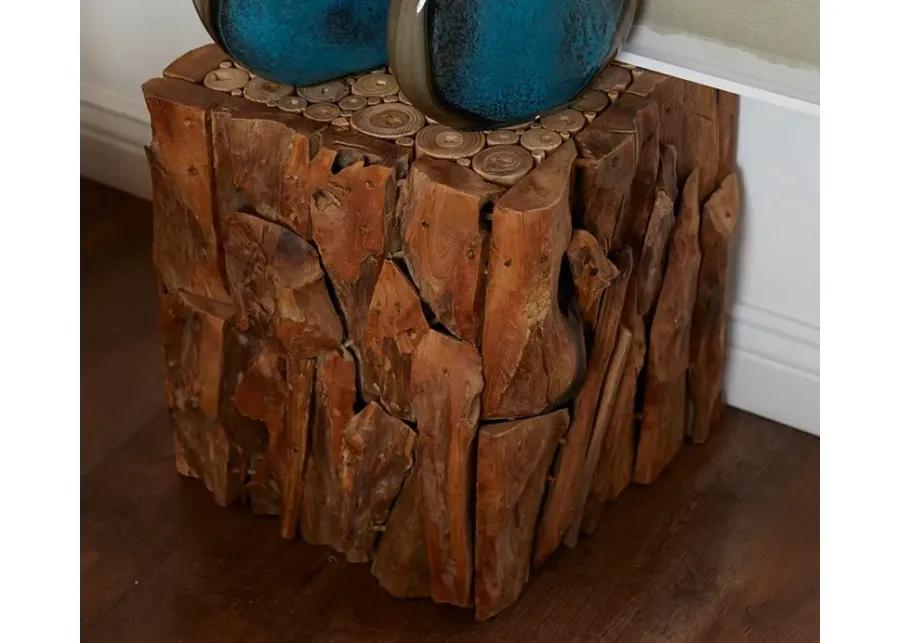 Uttermost Teak Root Bunching Cube