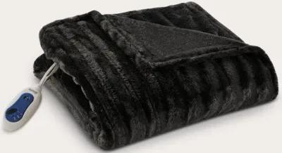 Beautyrest Duke Faux Fur Heated Throw Blanket