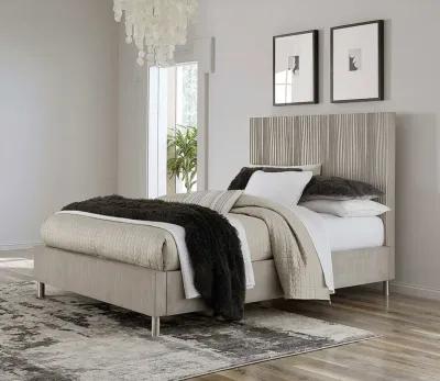 Modus Furniture Argento Oak Platform Bed - Misty Grey - King