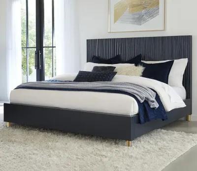 Modus Furniture Argento Oak Platform Bed - Misty Grey - King