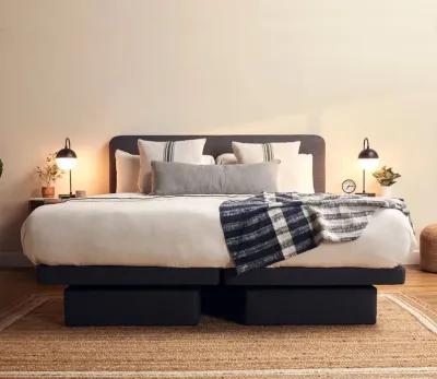 The Dawn House Adjustable Smart Bed - Memory Foam - Slate - King