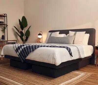 The Dawn House Adjustable Smart Bed - Memory Foam - Slate - King