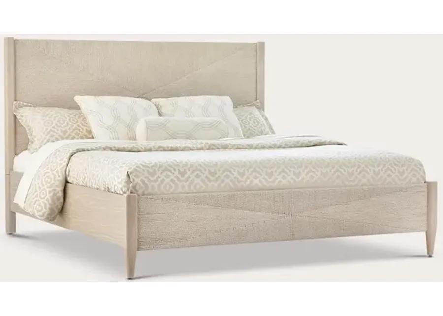 Palmetto Home Payton White Oak Woven Bed - Queen