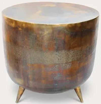 Moe's Furniture Kettel Brass Drum Accent Table