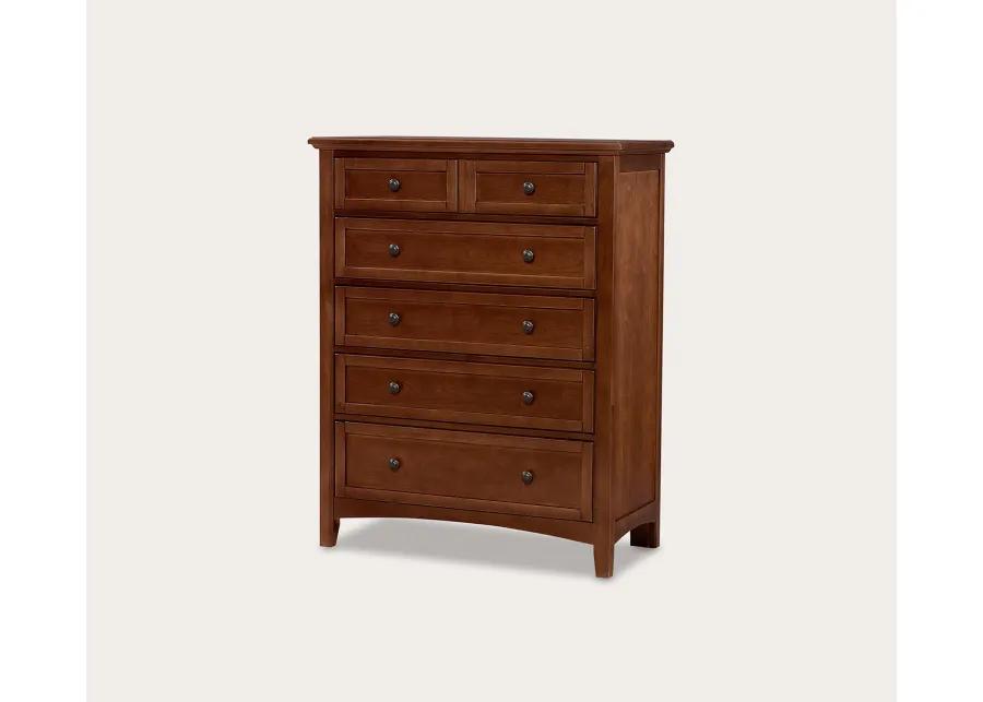 Vaughan Bassett Bonanza 5-Drawer Chest - Merlot