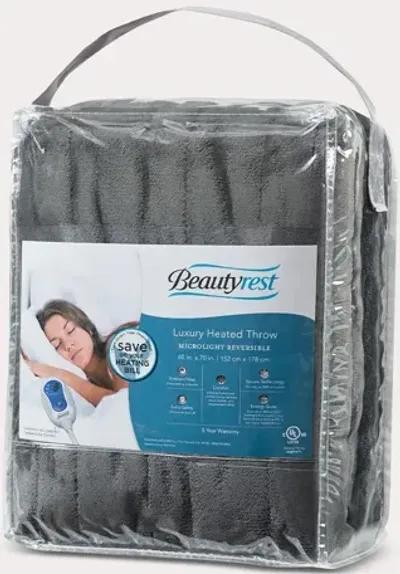 Beautyrest Zuri Oversized Heated Faux Fur Throw