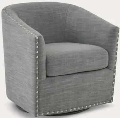 Madison Park Tyler Swivel Accent Chair - Grey