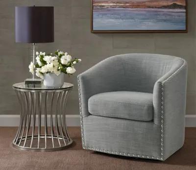 Madison Park Tyler Swivel Accent Chair - Grey