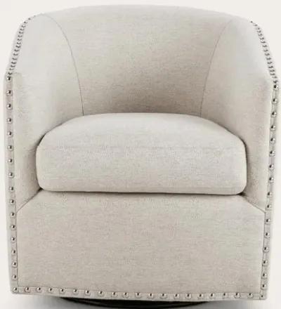 Madison Park Tyler Swivel Accent Chair - Grey