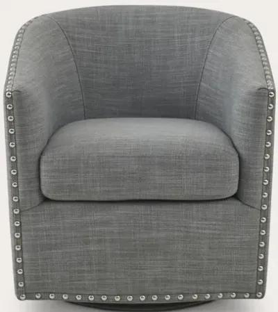 Madison Park Tyler Swivel Accent Chair - Grey