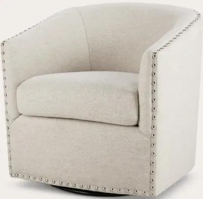 Madison Park Tyler Swivel Accent Chair - Grey