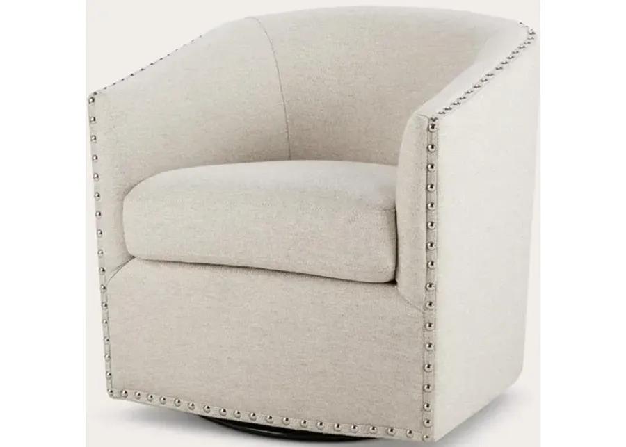 Madison Park Tyler Swivel Accent Chair - Grey