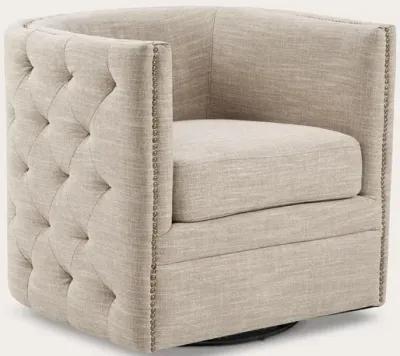 Madison Park Capstone Swivel Accent Chair - Slate