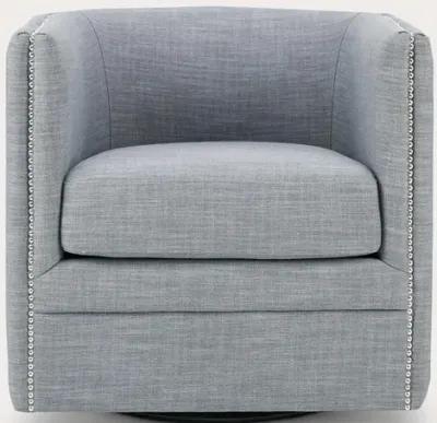 Madison Park Capstone Swivel Accent Chair - Slate